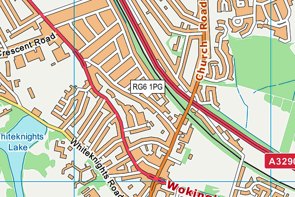 RG6 1PG map - OS VectorMap District (Ordnance Survey)