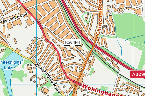 RG6 1PH map - OS VectorMap District (Ordnance Survey)