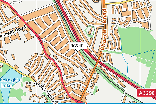 RG6 1PL map - OS VectorMap District (Ordnance Survey)