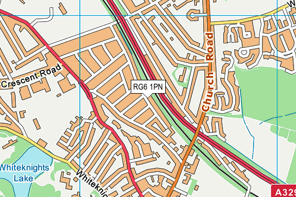 RG6 1PN map - OS VectorMap District (Ordnance Survey)