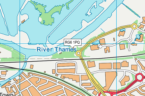 RG6 1PQ map - OS VectorMap District (Ordnance Survey)
