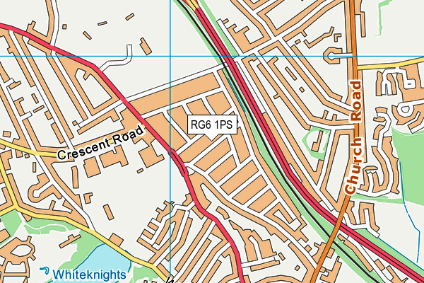 RG6 1PS map - OS VectorMap District (Ordnance Survey)