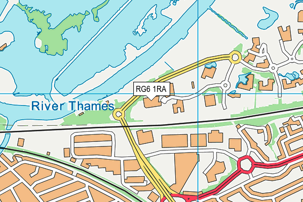 RG6 1RA map - OS VectorMap District (Ordnance Survey)