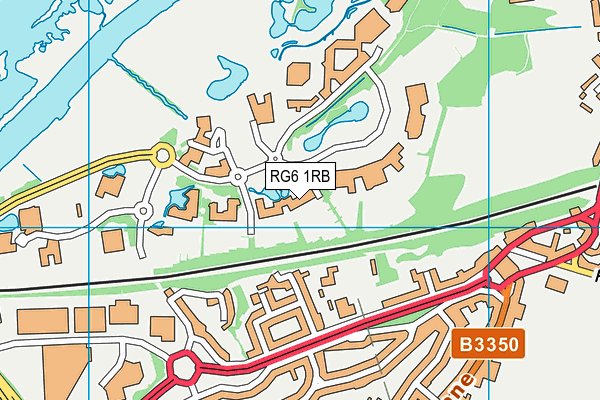 RG6 1RB map - OS VectorMap District (Ordnance Survey)