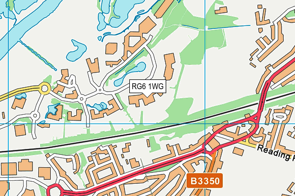 RG6 1WG map - OS VectorMap District (Ordnance Survey)