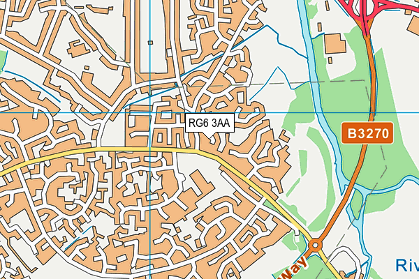RG6 3AA map - OS VectorMap District (Ordnance Survey)