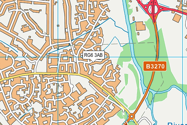 RG6 3AB map - OS VectorMap District (Ordnance Survey)