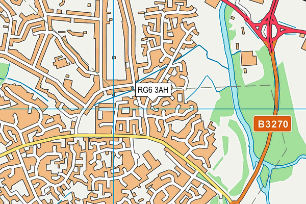 RG6 3AH map - OS VectorMap District (Ordnance Survey)