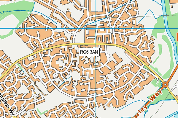 RG6 3AN map - OS VectorMap District (Ordnance Survey)