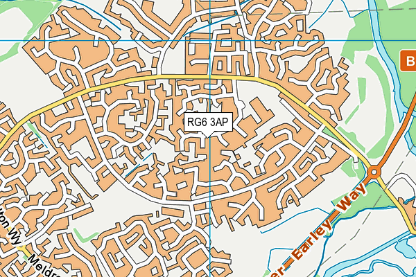 Hawkedon Primary School map (RG6 3AP) - OS VectorMap District (Ordnance Survey)