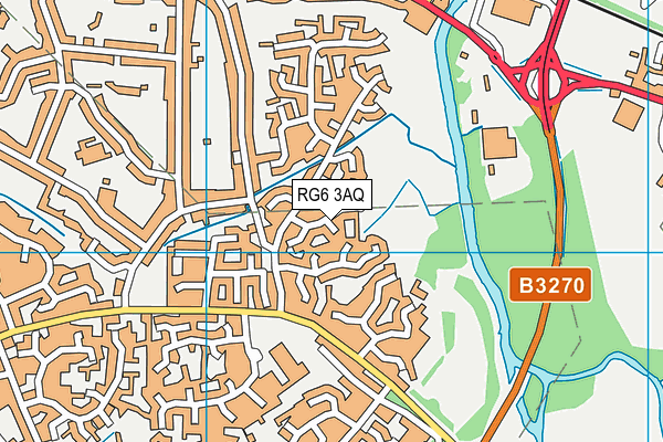 RG6 3AQ map - OS VectorMap District (Ordnance Survey)