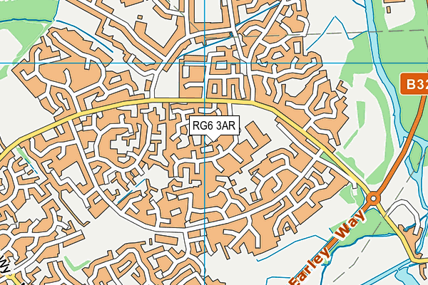 RG6 3AR map - OS VectorMap District (Ordnance Survey)