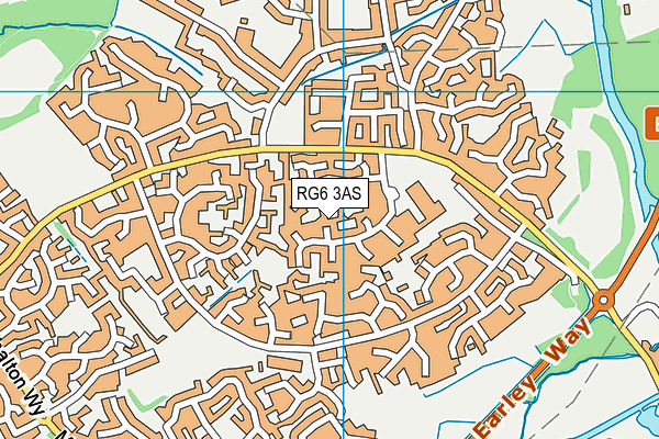 RG6 3AS map - OS VectorMap District (Ordnance Survey)