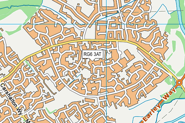 RG6 3AT map - OS VectorMap District (Ordnance Survey)