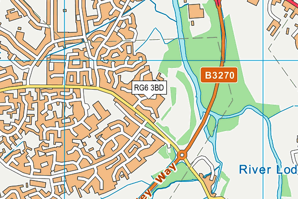 RG6 3BD map - OS VectorMap District (Ordnance Survey)