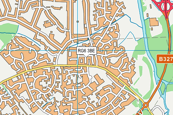 RG6 3BE map - OS VectorMap District (Ordnance Survey)
