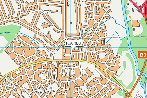 RG6 3BG map - OS VectorMap District (Ordnance Survey)