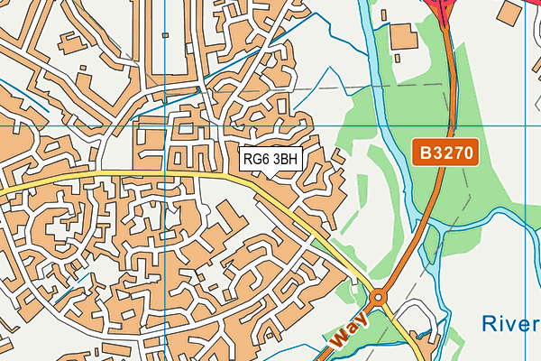 RG6 3BH map - OS VectorMap District (Ordnance Survey)