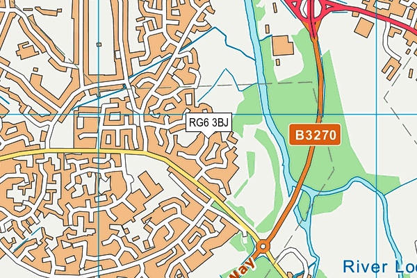 RG6 3BJ map - OS VectorMap District (Ordnance Survey)