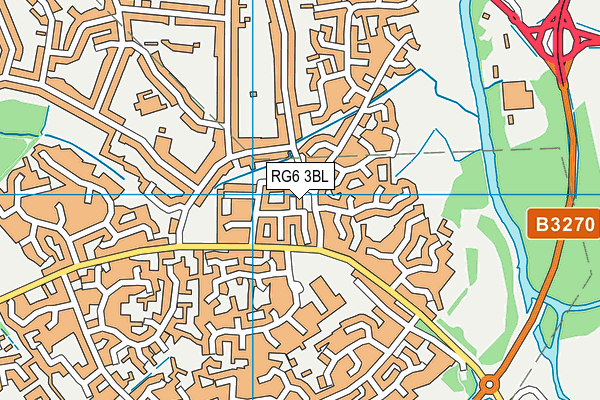 RG6 3BL map - OS VectorMap District (Ordnance Survey)