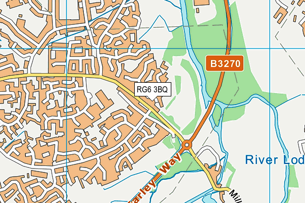 RG6 3BQ map - OS VectorMap District (Ordnance Survey)