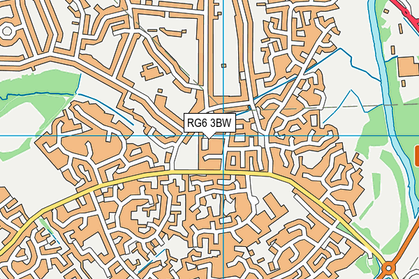 RG6 3BW map - OS VectorMap District (Ordnance Survey)