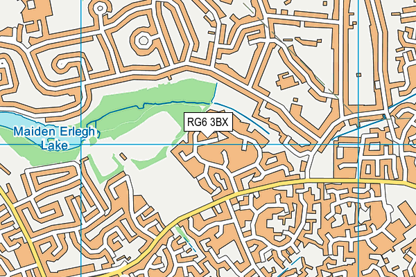 RG6 3BX map - OS VectorMap District (Ordnance Survey)