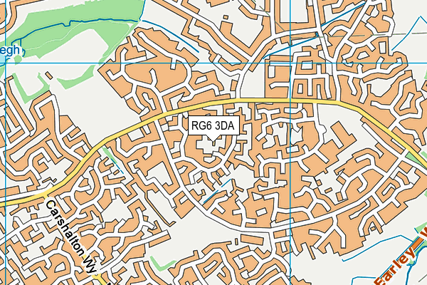 RG6 3DA map - OS VectorMap District (Ordnance Survey)