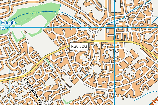 RG6 3DG map - OS VectorMap District (Ordnance Survey)