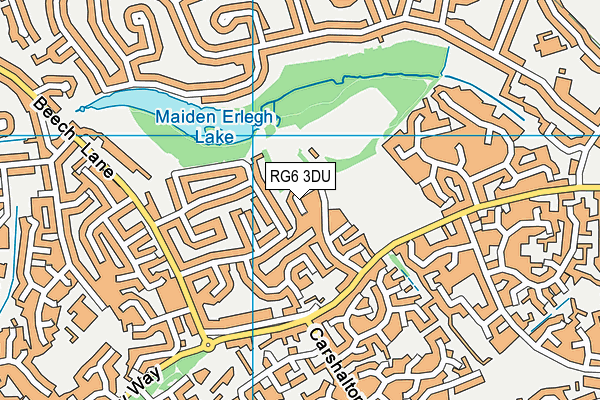 RG6 3DU map - OS VectorMap District (Ordnance Survey)