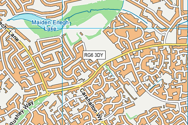 RG6 3DY map - OS VectorMap District (Ordnance Survey)