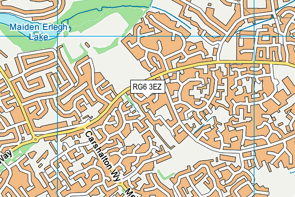 RG6 3EZ map - OS VectorMap District (Ordnance Survey)