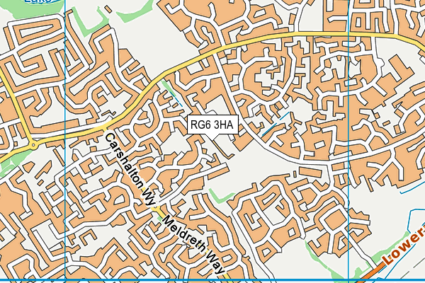 RG6 3HA map - OS VectorMap District (Ordnance Survey)