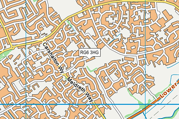 RG6 3HG map - OS VectorMap District (Ordnance Survey)