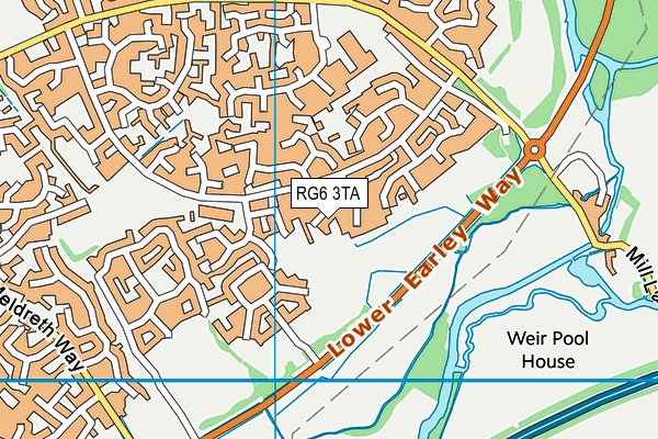 RG6 3TA map - OS VectorMap District (Ordnance Survey)