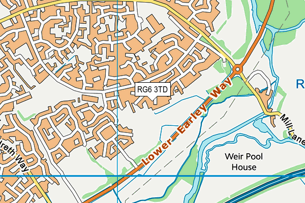 RG6 3TD map - OS VectorMap District (Ordnance Survey)
