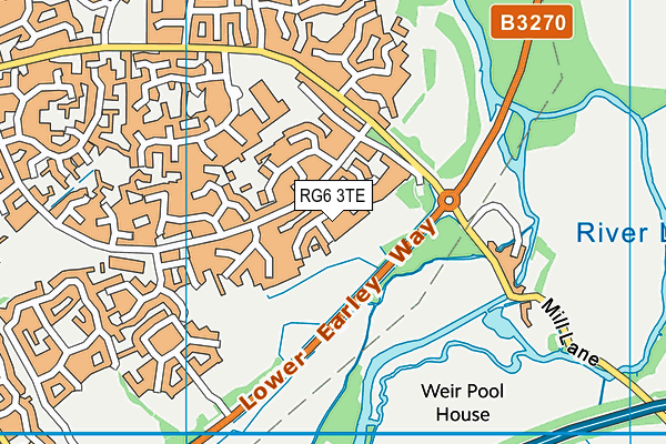 RG6 3TE map - OS VectorMap District (Ordnance Survey)