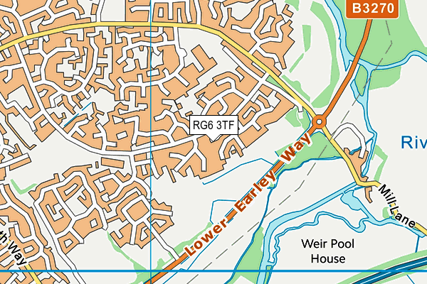 RG6 3TF map - OS VectorMap District (Ordnance Survey)