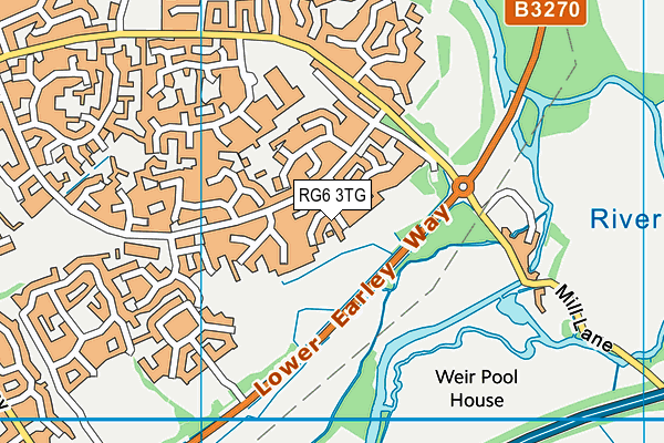 RG6 3TG map - OS VectorMap District (Ordnance Survey)