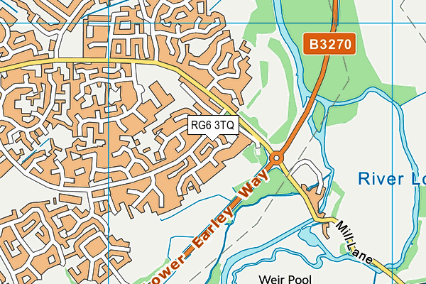 RG6 3TQ map - OS VectorMap District (Ordnance Survey)