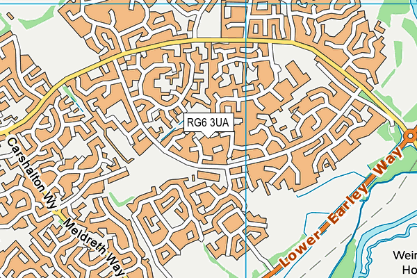 RG6 3UA map - OS VectorMap District (Ordnance Survey)