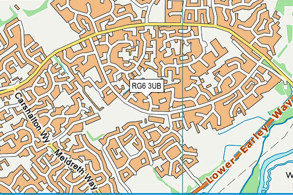 RG6 3UB map - OS VectorMap District (Ordnance Survey)