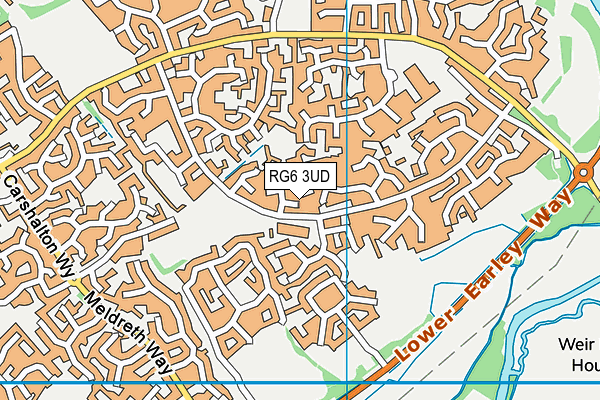 RG6 3UD map - OS VectorMap District (Ordnance Survey)