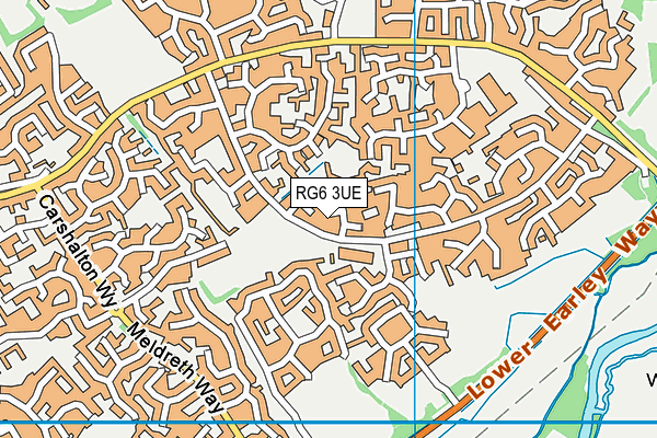 RG6 3UE map - OS VectorMap District (Ordnance Survey)