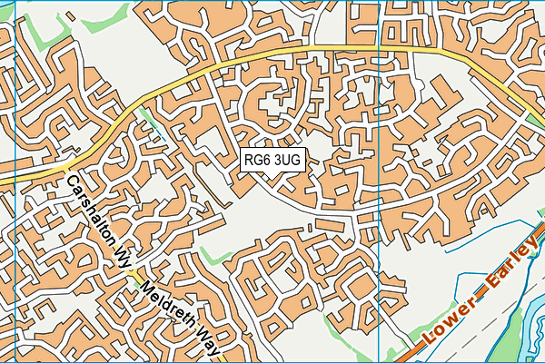 RG6 3UG map - OS VectorMap District (Ordnance Survey)