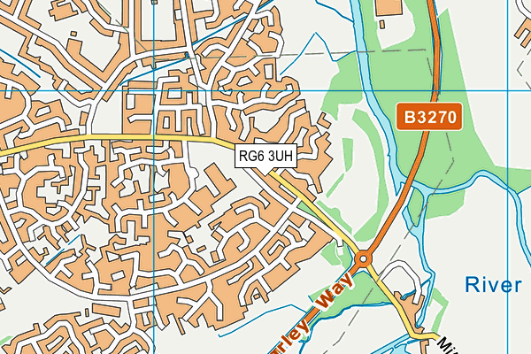 RG6 3UH map - OS VectorMap District (Ordnance Survey)