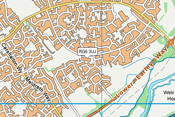 RG6 3UJ map - OS VectorMap District (Ordnance Survey)