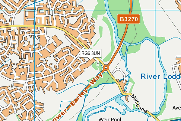 RG6 3UN map - OS VectorMap District (Ordnance Survey)