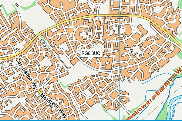 RG6 3UQ map - OS VectorMap District (Ordnance Survey)