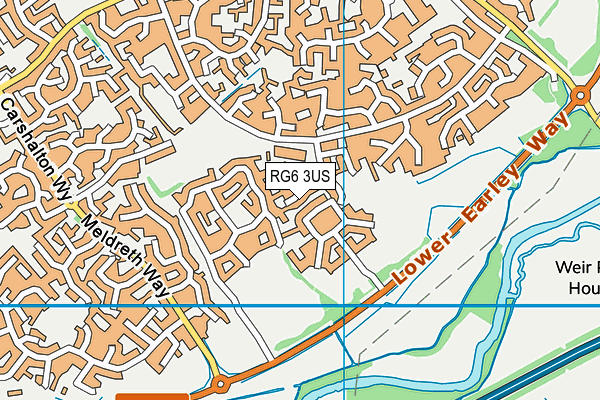 RG6 3US map - OS VectorMap District (Ordnance Survey)